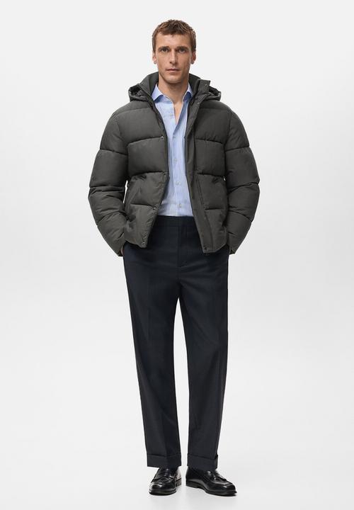 MANGO - Anorak Ford  - Grey