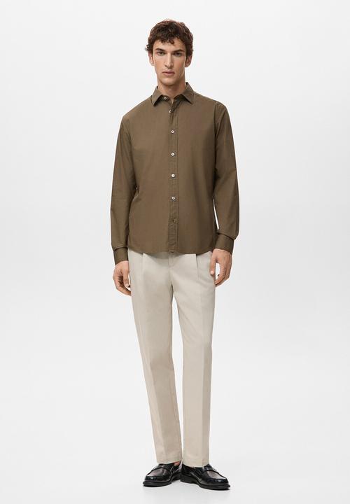 MANGO - Shirt Play  - Tobacco-Brown