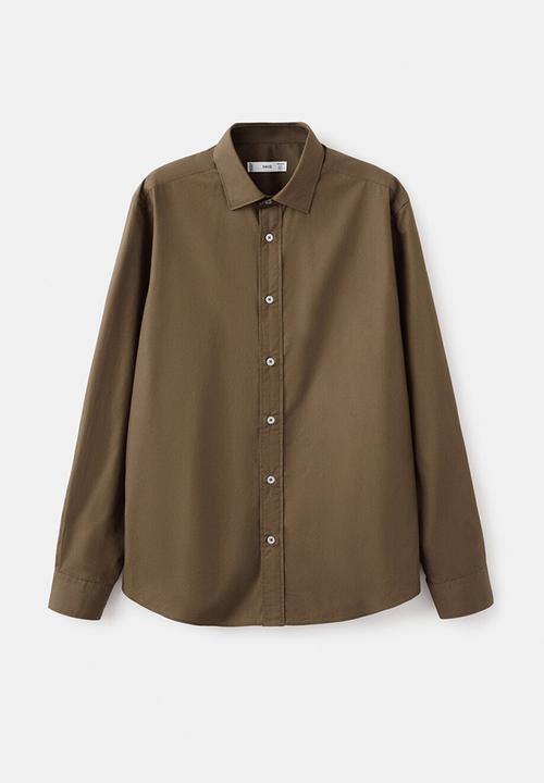 MANGO - Shirt Play  - Tobacco-Brown