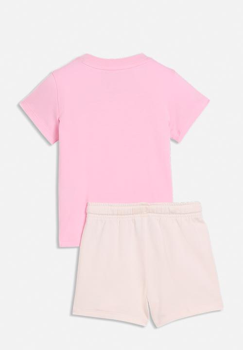 PUMA - Minicats Ess Tee And Shorts Set Inf - Pink Shimmer