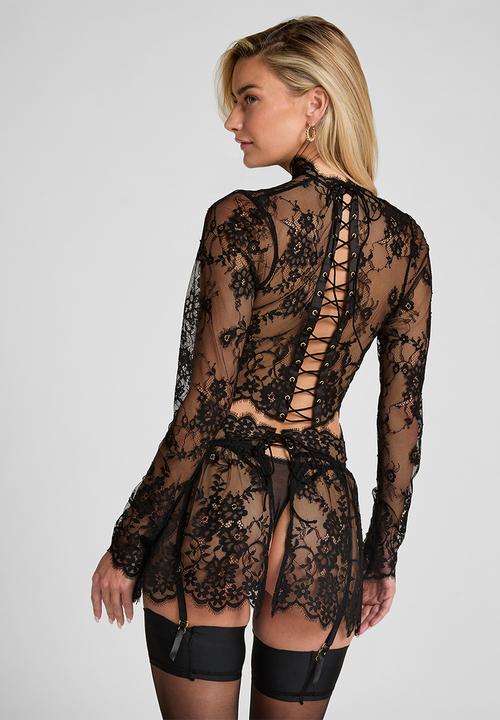 Hunkemoller - Skirt lace mya - black