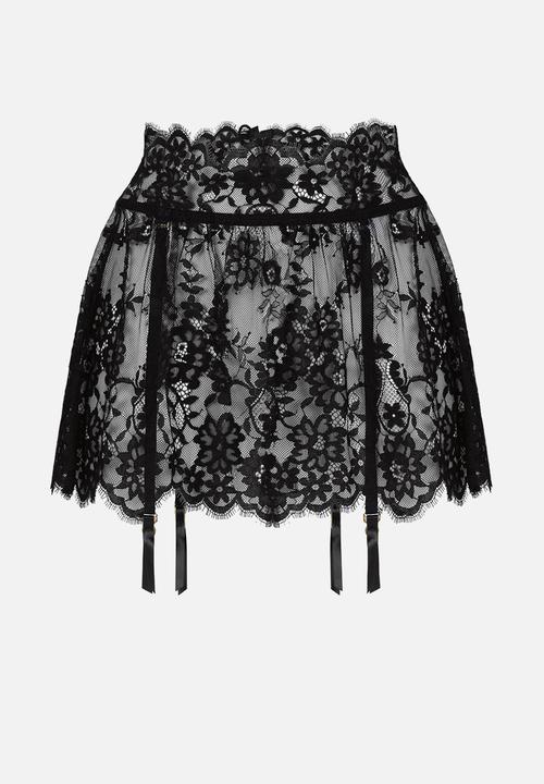 Hunkemoller - Skirt lace mya - black