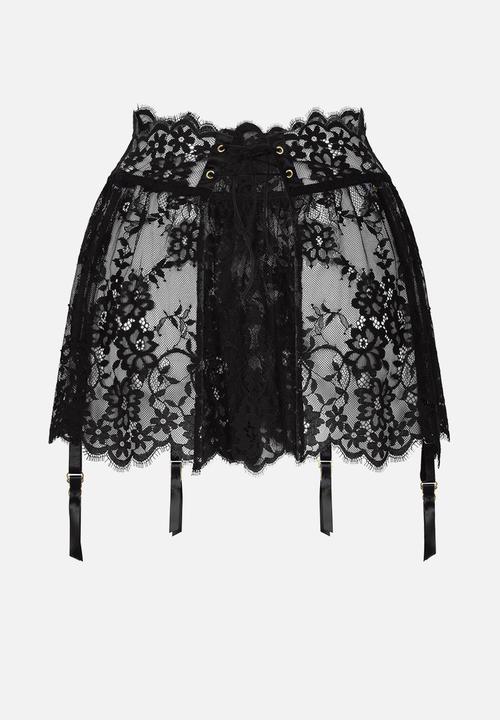 Hunkemoller - Skirt lace mya - black