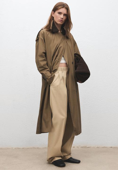 MANGO - Mandri tote bag - dark brown