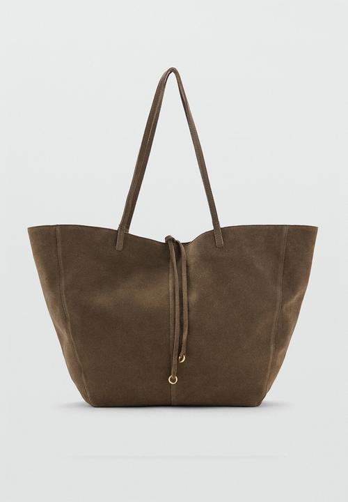 MANGO - Mandri tote bag - khaki