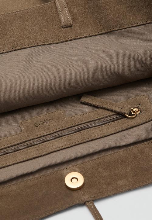 MANGO - Mandri tote bag - khaki