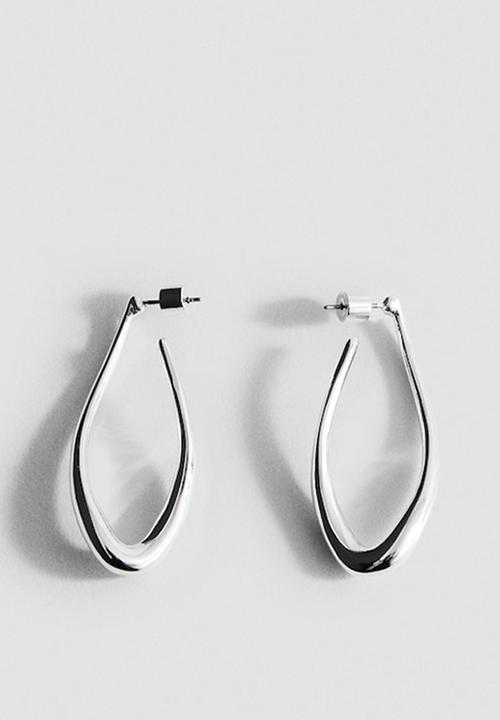 MANGO - Julia earrings - silver