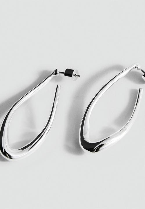 MANGO - Julia earrings - silver