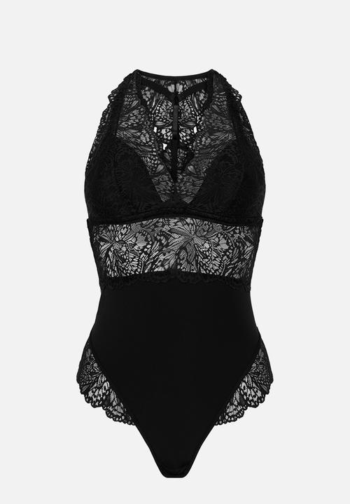 Hunkemoller - Posie string body - caviar
