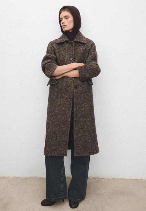 MANGO - Ava beanie- dark brown