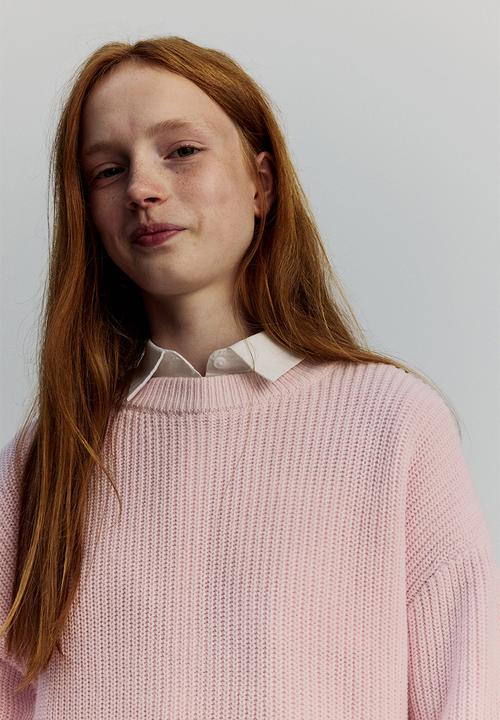 H&M - Cotton-blend jumper - light pink