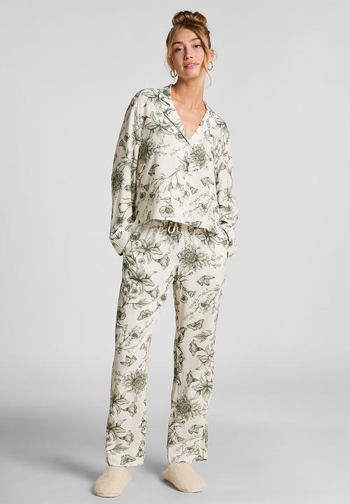 Hunkemoller - Jacket ls viscose storylover - white