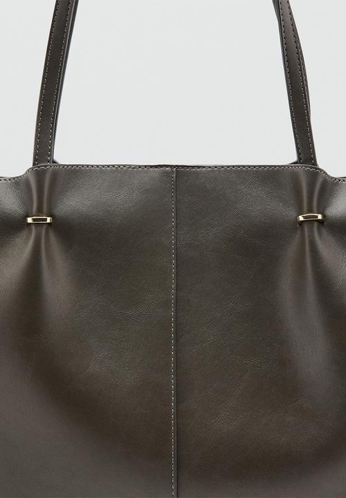MANGO - Tere shoulder bag - khaki