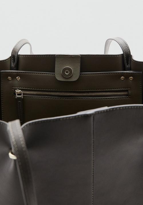 MANGO - Tere shoulder bag - khaki