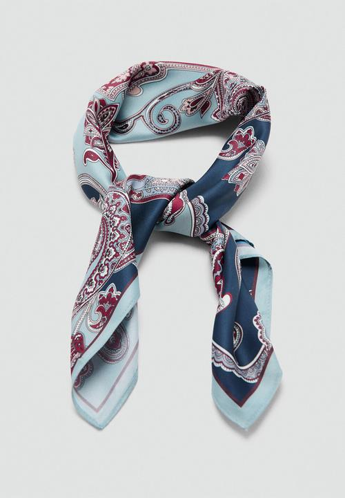 MANGO - Napoles kerchief - medium blue