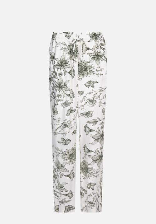Hunkemoller - Pant viscose storylover - white