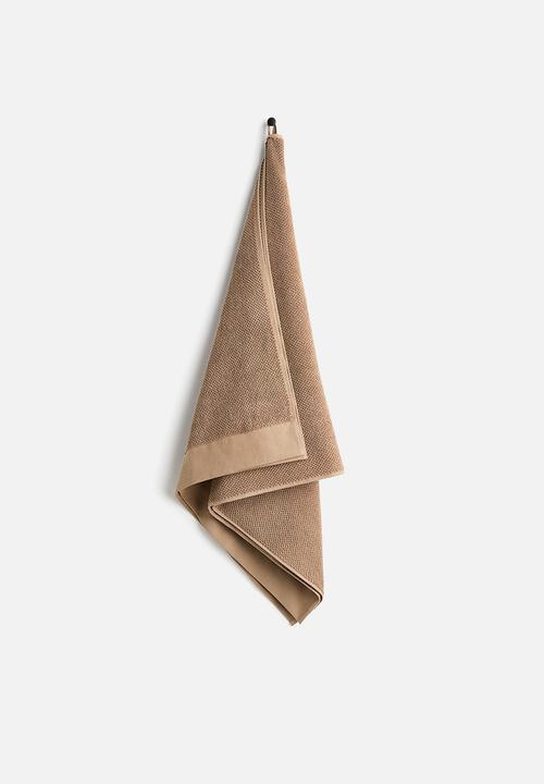 H&M - Cotton terry bath towel - brown