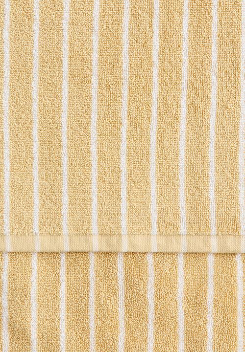 H&M - Striped bath towel - yellow/white striped