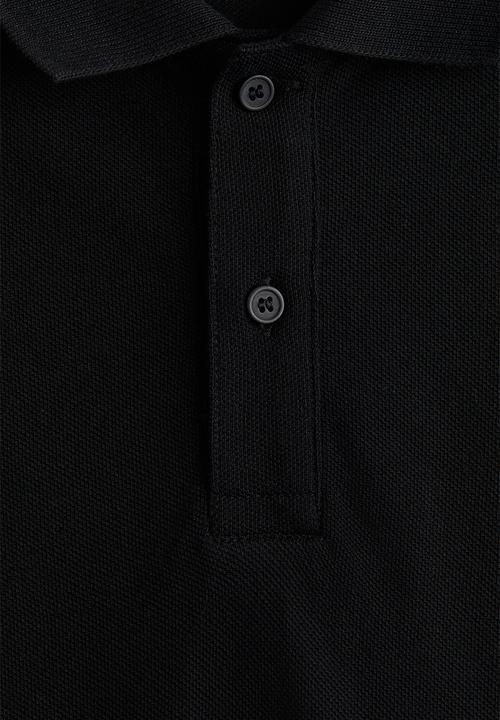 H&M - Cotton piqué polo shirt - black