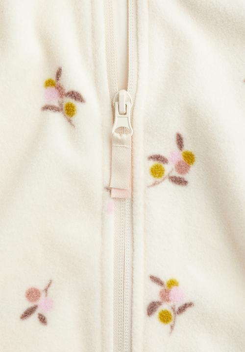 H&M - Fleece jacket - cream berries