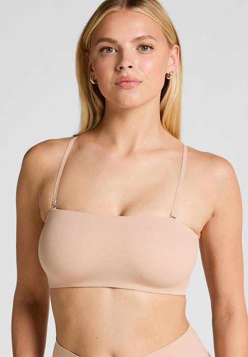 Hunkemoller - Smooth bandeau bralette - rugby tan