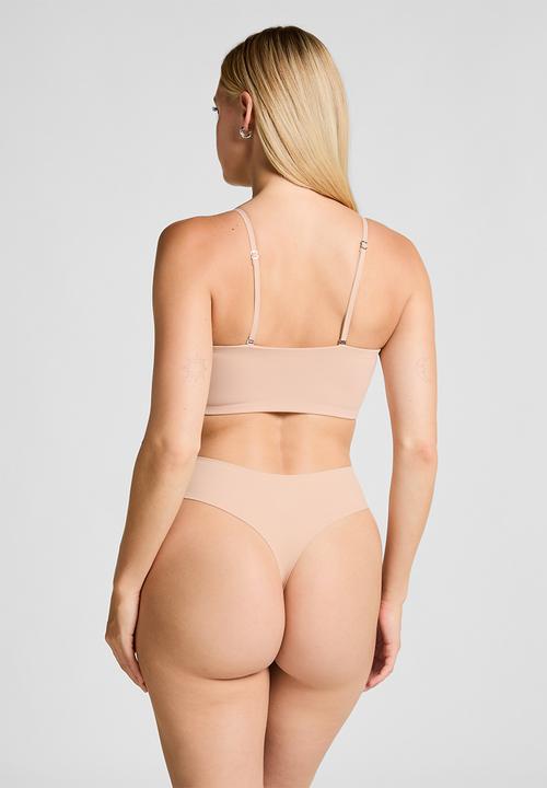 Hunkemoller - Smooth bandeau bralette - rugby tan
