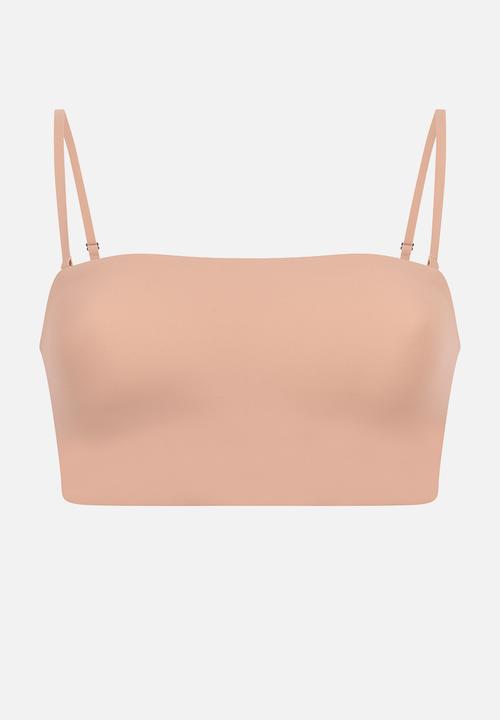 Hunkemoller - Smooth bandeau bralette - rugby tan