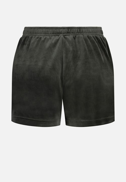 Hunkemoller - Short velours pocket - green