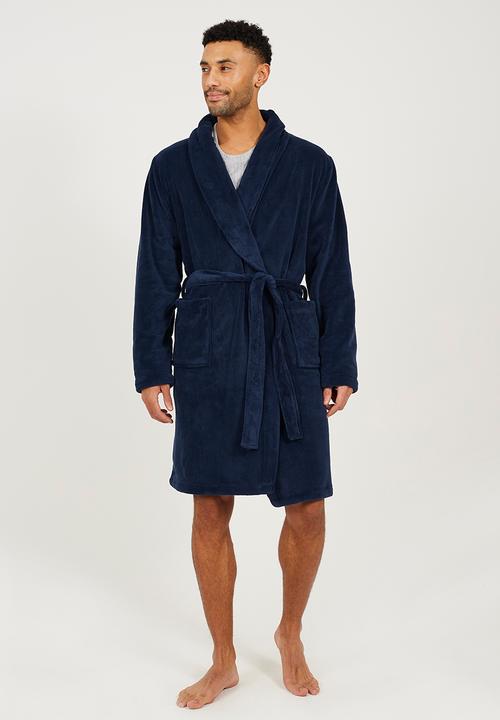Brave Soul - Shane Dressing Gown - Navy