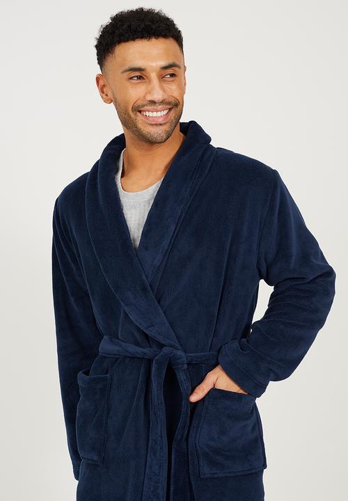 Brave Soul - Shane Dressing Gown - Navy