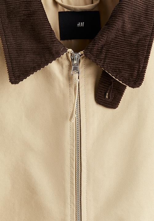 H&M - Cotton blouson jacket - beige