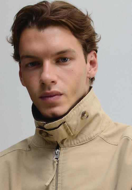 H&M - Cotton blouson jacket - beige
