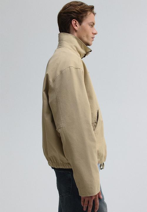 H&M - Cotton blouson jacket - beige