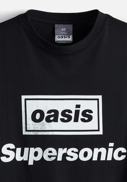 H&M - Loose fit t-shirt - black oasis