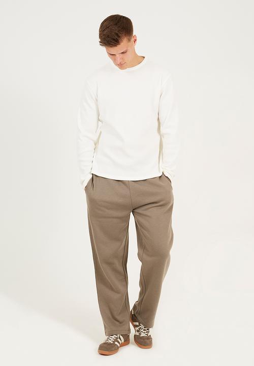 Brave Soul - Wide Leg Joggers - Taupe