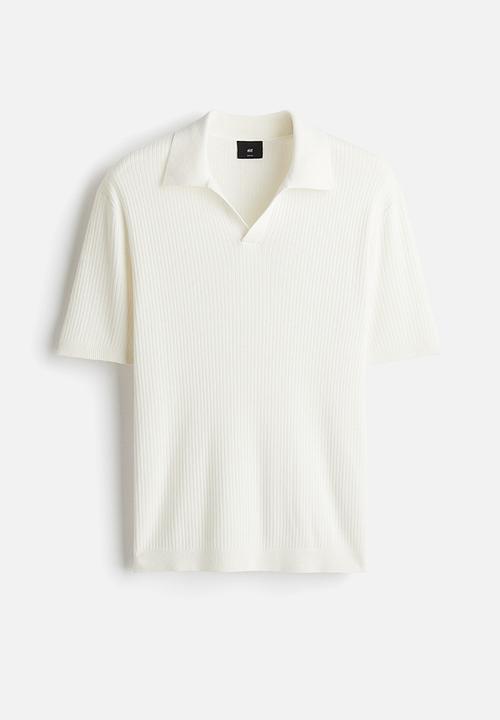 H&M - Slim fit polo shirt - white