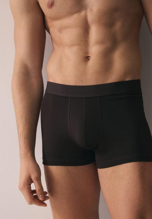 H&M - 3-Pack short trunks with lycra® - green/beige/brown