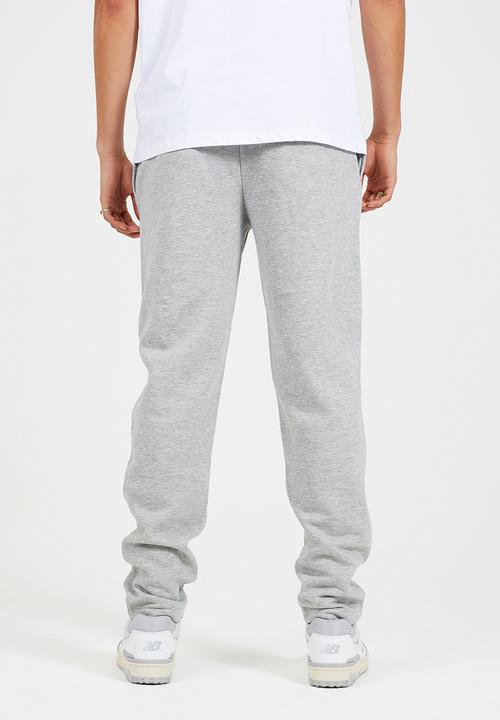 Brave Soul - Straight Leg Joggers  - Lt Grey Marl