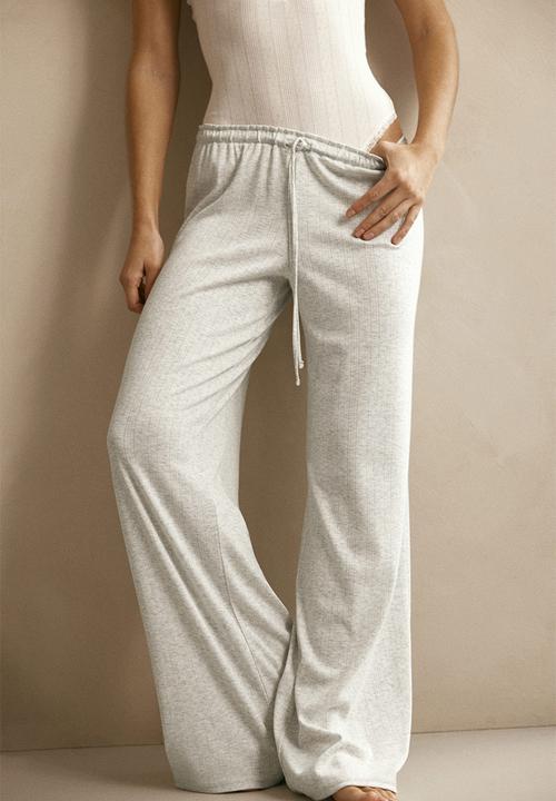 H&M - Pointelle pyjama bottoms - light grey marl 