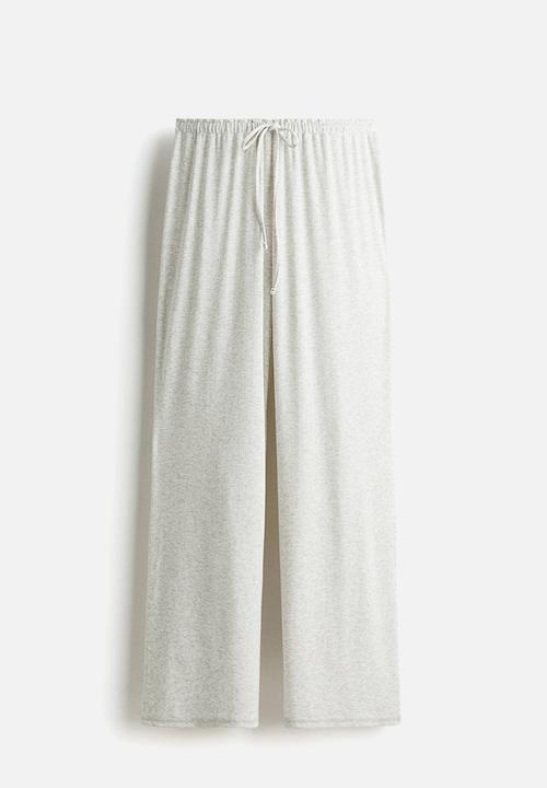 H&M - Pointelle pyjama bottoms - light grey marl 