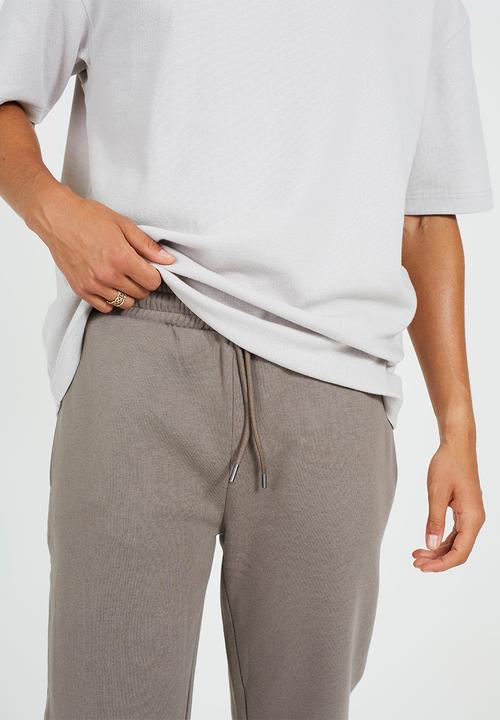 Brave Soul - Straight Leg  Joggers - Taupe