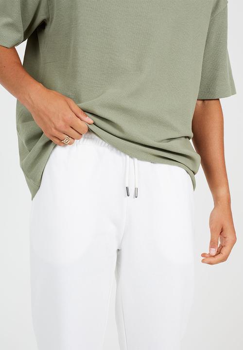 Brave Soul - Straight Leg Joggers- White