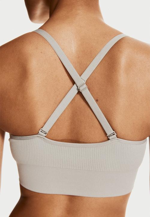 H&M - Seamless medium support sports bra with drymove™ - warm grey
