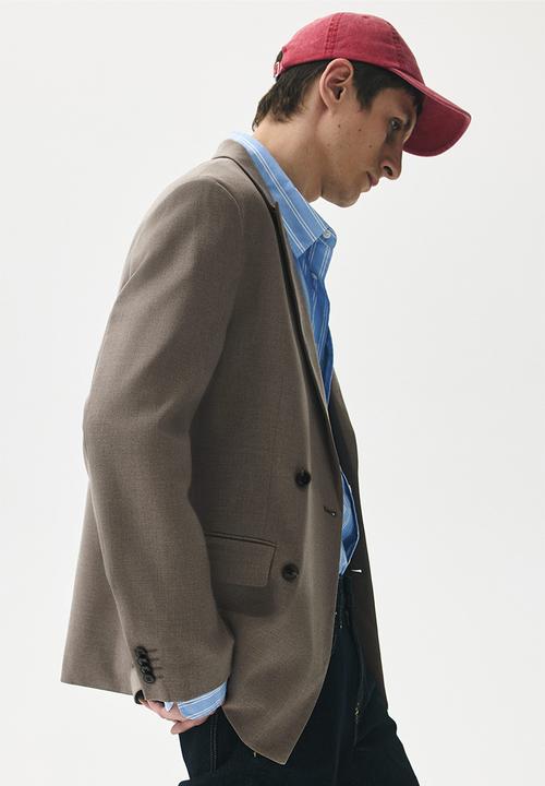 H&M - Relaxed fit double-breasted jacket - beige
