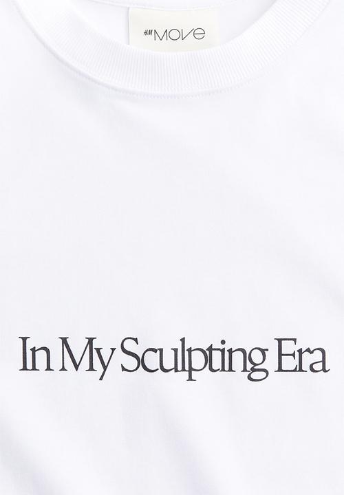 H&M - Sports top with drymove™ - white/sculpting era
