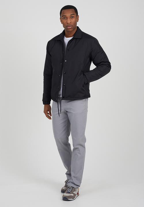 Brave Soul - Padded Coach Jacket  - Black
