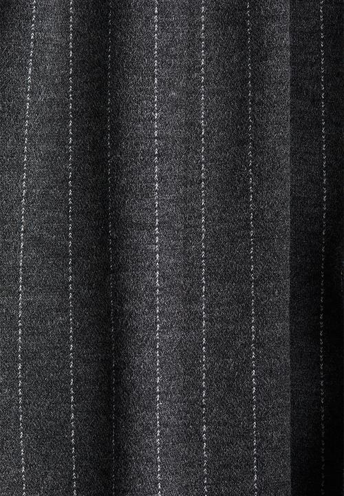 H&M - Tie-belt waistcoat - dark grey marl/pinstriped