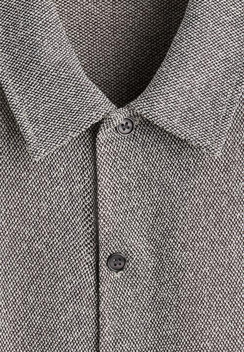 H&M - Regular fit textured shirt - greige