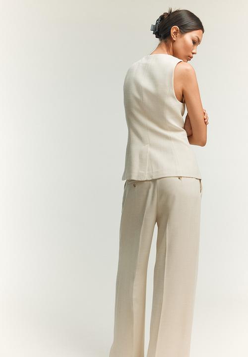 H&M - Long waistcoat - cream