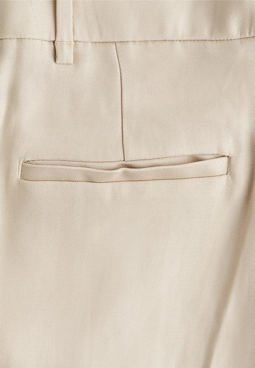 H&M - Wide tailored trousers - light beige